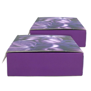 Boîte de papier violette en gros Cuboïde avec la boîte de papier cube d'emballage réutilisable - Product Image 1