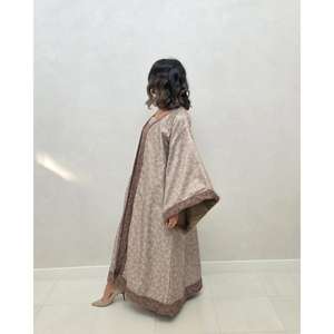 Vestido Kaftan Abaya Modesto de Lujo para Mujer, Elegante Vestido Largo con Mangas Anchas, Ropa de Fiesta Islámica de Oriente Medio - Product Image 3