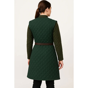 Suministros de Fábrica: Abrigo Gambeson Medieval Acolchado Verde para Mujer, Chaqueta Aketon con Correas de Cuero, Uniforme de Cosplay - Product Image 3