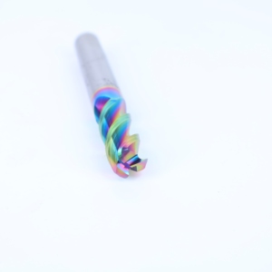 3 Flötenkarbid-Eckradius-Schaft fräser Regenbogen beschichtung CNC-Aluminium-Schneidwerk zeug - Product Image 5