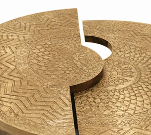 Wholesale Golden metal legs style Coffee <b>Table</b> living room furniture round modern <b>Decorative</b> Home <b>Decor</b> Modern Metal Side <b>Table</b> - Product Image 6