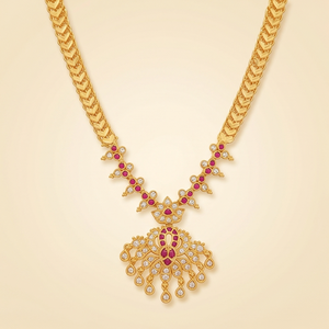 Collar con Colgante AD Chapado en Oro de Lujo Divyoro, con Detalles de Diamantes, Diseño de Flor, Joyería de Boda para Mujer, Longitud Ajustable, Cobre - Product Image 1