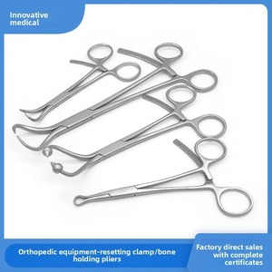 Pince de réduction manuelle à tête sphérique multi-dents à petit trou pour la manipulation des os, pour la chirurgie orthopédique des petits animaux - Product Image 2