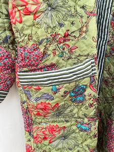 Kimono con Estampado de Dibujos Animados para Mujer, Suave y Transpirable, 100% Algodón, Camisones de Verano Hechos a Mano, Cuello en V, Cintura Elástica, Largo Completo - Product Image 3