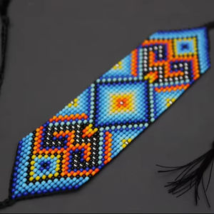 กำไลข้อมือทรงเรขาคณิตสุดฮิต, กำไลข้อมือทรงเรขาคณิตแบบชนเผ่า, กำไลข้อมือลูกปัด, กำไลข้อมือลูกปัดแบบพื้นเมือง, กำไลข้อมือลูกปัดเม็ดเล็ก - Product Image 4