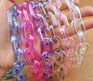 Decoración de Pared Art Deco, Eslabones de Cadena de Resina, Artículo Decorativo para Habitación, Cadenas Colgantes de Resina, Diseño Moderno - Product Image 6