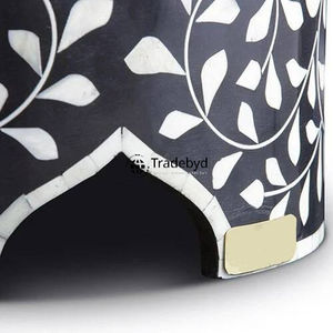 Elegante Soporte Rectangular para Pastel con Incrustaciones de Hueso Ecológico, Soporte de Exhibición Hecho a Mano de Lujo para Decoración de Mesa de Comedor por Tradebyd Collection - Product Image 6