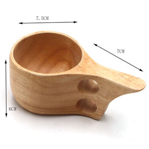 Tazas de Cerveza Decorativas de Madera Maciza Ecológicas con Asa, Diseño Moderno, Tamaño Grande, Buena Calidad para Beber Cerveza - Product Image 2