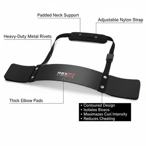 Rexfit Sports Arm Blaster para Bíceps, Levantamiento de Pesas, Culturismo, Soporte de Aislamiento para Curl, Equipo de Gimnasio y Fitness - Product Image 5