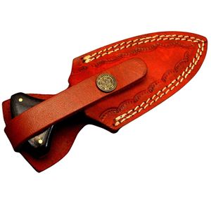 Custom Handmade Damascus Steel Skinning <b>Knife</b> with <b>Bone</b> and Black Wood <b>Handle</b> Fixed Blade Hunting Camping Bushcraft Survival OEM - Product Image 1