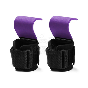 Heavy Duty Lifting Hooks Padded Wrist Support with Steel Grip Hooks for Intense Weightlifting and Gym <b>Workouts</b> - Product Image 6