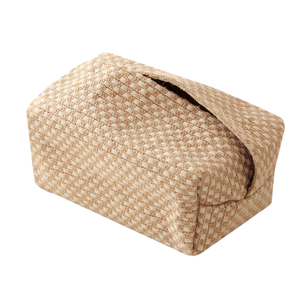 Caja de pañuelos ovalada contemporánea, ecológica, hecha a mano, 100% yute natural, con cubierta trenzada, nombre personalizado, decoración para el hogar y hoteles. - Product Image 1