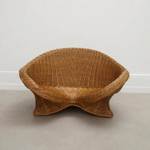 Chaise de méditation en rotin durable, fabriquée à la main, écologique, confortable, pour la méditation - Product Image 1