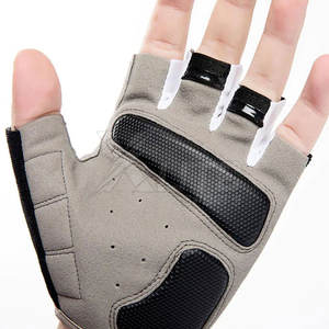 Gants de cyclisme demi-doigts haute performance avec matériau néoprène/cuir, protection supérieure des mains et ajustement confortable - Product Image 2