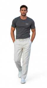 Camiseta de Manga Corta para Hombre Oneten Apparel, Color Gris Oscuro, Cuello Redondo, 100% Algodón, Estilo Urbano, Tejido Grueso - Product Image 4