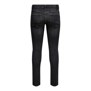 Jeans de luxe gris pour hommes, extensibles, taille étroite, coupe slim, denim, fermeture éclair, vêtements décontractés, jeans en coton - Product Image 4