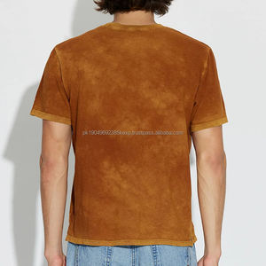 T-shirts pour hommes à col rond brodés Real Support, t-shirt en tricot pour hommes - Product Image 5