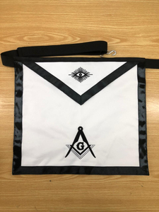 Masonic French Regalia Master Mason Machine Embroidered Custom Made High Quality Freemason Apron Masonic French Regalia - Product Image 3