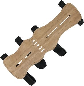 Protège-bras réglable en cuir suédé de vache, taille personnalisable, conception durable et flexible, équipement de tir à l'arc - Product Image 2