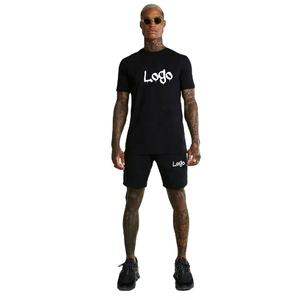 Custom Designed Logo Men's Active <b>Tops</b> Wholesale Sports Tracksuit Beach Wear <b>Short</b> <b>Sets</b> with T Shirt <b>and</b> <b>Shorts</b> Twin <b>Sets</b> - Product Image 2