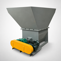 Broyeur de fertilisant à dents crantées entièrement automatique et robuste 15/22kW, sortie 3-30mm, pour déchets organiques et compost