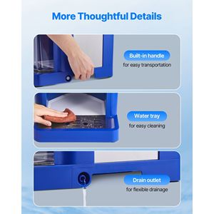 Macchina Tritaghiaccio Elettrica Commerciale 300W in Acciaio Inox, Grande Capacità 1.91QT/1.8L, Trituratore per Coni di Neve con Motore Potente - Product Image 6