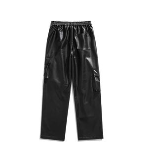 Customize High Quality Pants Custom Logo Design Daily Use Leather Custom Color Black Leather Pant For <b>Men</b> Premium Lightweight - Product Image 1