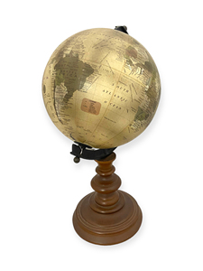 Globe terrestre de qualité supérieure avec un élégant support en bois, design Art Déco, écologique, durable, rotatif - Cadeau et souvenir - Product Image 2