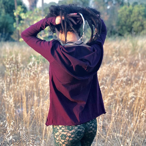 Off Shoulder Long Sleeve <b>Top</b> in Bohemian Festival Style Flowy Comfortable Lightweight for Casual and <b>Festive</b> Wear - Product Image 1