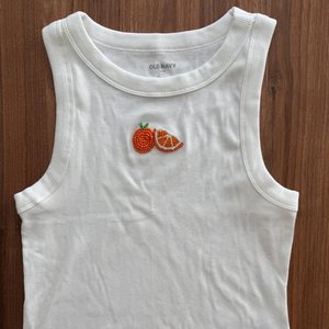 T-Shirt for Beaded Embroidery Seed Beads Fashion Tank <b>Top</b> Stylish Fashion Seed Beads Hand Hot Selling For Customize Color White - Product Image 5