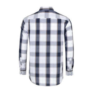 Chemise décontractée haut de gamme pour homme, 100 % coton tricoté, flanelle, manches longues, coupe ample, anti-boulochage, à carreaux - Product Image 6