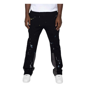 Designer Your Own Dept Gallery <b>Men's</b> High Quality <b>Flared</b> Jogger Elastic Waistband Fashion Wear <b>Flared</b> <b>Men's</b> Pants Washed <b>Trouser</b> - Product Image 6