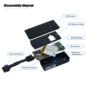 Dispositivo <span class=keywords><strong>GPS</strong></span> 4G ST16 para Automóvil, Rastreador <span class=keywords><strong>Vehicular</strong></span> Antirrobo - Product Image 2