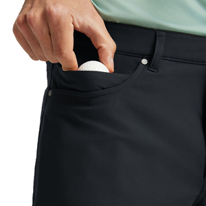 Pantalones cortos de golf para hombre con impresión de logotipo personalizada, de secado rápido, que absorben la humedad, para entrenamiento, de color sólido, transpirables, de poliéster. - Product Image 6