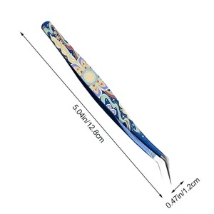 1 Pieza de Pinzas para Cejas BAFA SURGICAL INSTRUMENTS BSI-ET-364 con Punta Inclinada, 5.04 Pulgadas, Acero Inoxidable, Herramienta de Precisión Duradera - Product Image 1