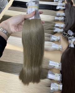 Pelo a granel precio al por mayor color naranja oscuro 100% cabello virgen vietnamita de alta calidad de la Nasa Hair Genius weft - Product Image 1