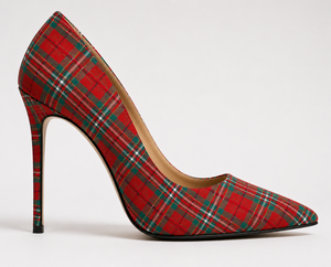 Chaussures à talons hauts élégantes pour femmes, motif tartan écossais spécial mariage, escarpins à talon aiguille, design personnalisé, tendance, fournisseur en gros - Product Image 2