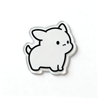 Autocollants acryliques personnalisés de réfrigérateur de dessin animé Aimant de réfrigérateur Aimant de réfrigérateur de souvenir de logo personnalisé