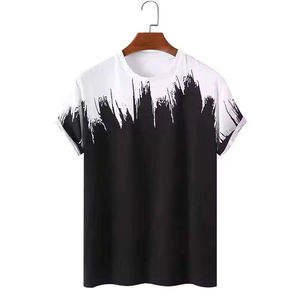 เสื้อยืดแขนสั้นพิมพ์ลายแบบซับลิเมชั่นสำหรับผู้ชาย ผ้าฝ้าย 100% เป็นมิตรกับสิ่งแวดล้อม แห้งเร็ว เนื้อผ้านุ่ม ระบายอากาศได้ดี ทรงปกติ น้ำหนัก 300 กรัม - Product Image 1