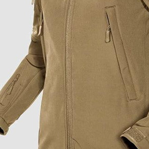Veste imperméable unisexe grande taille en polyester avec logo brodé personnalisé, coupe-vent à capuche entièrement zippé, respirante, pour activités de plein air - Product Image 2