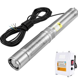 Pompe submersible pour puits profond 3HP 230V/60Hz avec cordon de 33 pieds et boîtier de commande externe en acier inoxydable de 4 pouces, 37 GPM, hauteur de refoulement 640 pieds - Product Image 3