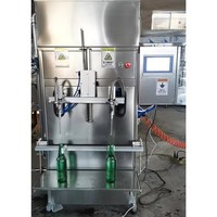 Machine de remplissage semi-automatique à 2 ou 4 buses pour liquides, eau, jus, vin, boissons – Équipement de remplissage à flux continu