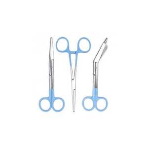 Ensemble de ciseaux médicaux colorés et de pinces Kelly en acier inoxydable, outils de coupe de bandages pour infirmières, chirurgie générale, manuels et réutilisables - Product Image 3