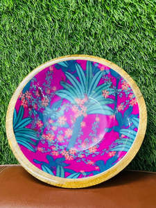 Bol décoratif en bois fabriqué à la main pour centre de table à café Décoration rustique et espaces de vie naturels par ARTISAN CRAFT - Product Image 3