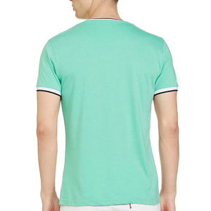 Camiseta Básica de Cuello Redondo para Hombre de Alta Calidad, Tejido de Poliéster/Algodón, Secado Rápido, Transpirable, Blanca, Gruesa, para Verano, Clásica - Product Image 2