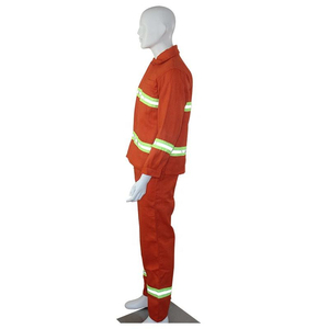 Combinaison de pompier réfléchissante haute visibilité personnalisée à 3 couches pour hommes, équipement de pompier en 2 pièces, uniforme de sauvetage et de lutte contre les incendies - Product Image 2