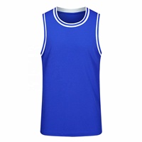 Camiseta de Baloncesto Transpirable de Secado Rápido 100% Poliéster al por Mayor, Camiseta sin Mangas de Malla para Hombre, Logotipo Personalizado, Color Personalizado, Deportes de Verano