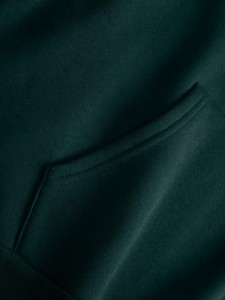 Sweat à capuche polaire uni respirant pour homme avec cordon de serrage et poche, imprimé sérigraphié – Collection Hiver Tendance - Product Image 5