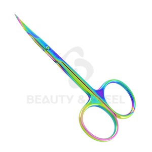 Tijeras Profesionales para Cutículas Rainbow Plasma con Puntas de Aguja Ultrafinas Curvas y Rectas - Product Image 5
