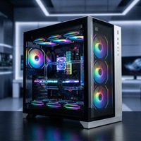 Micro ATX Gaming PC Case with Side Window Support 340mm GPU Mid Tower Computer Chassis for Office Desktop Business PC OEM
